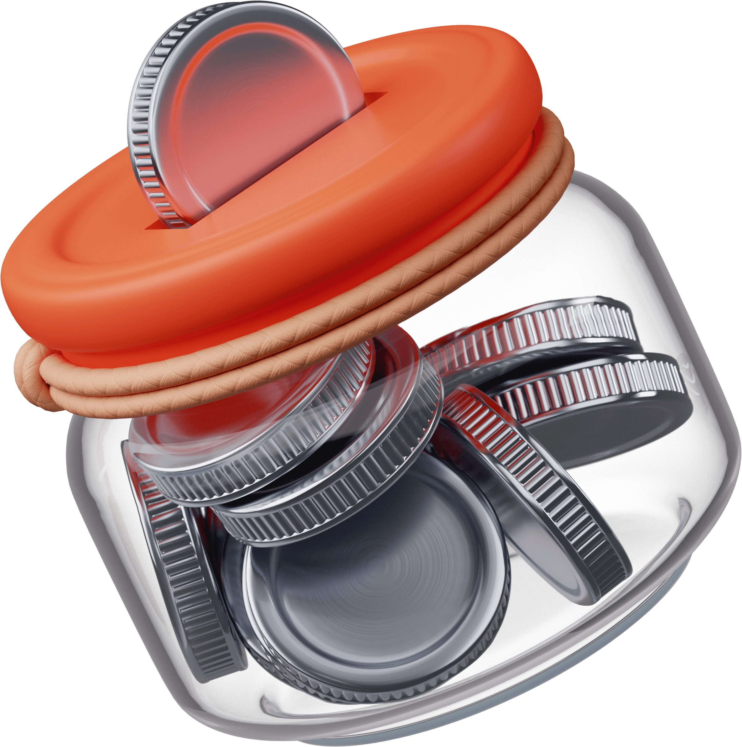 image of a coin jar