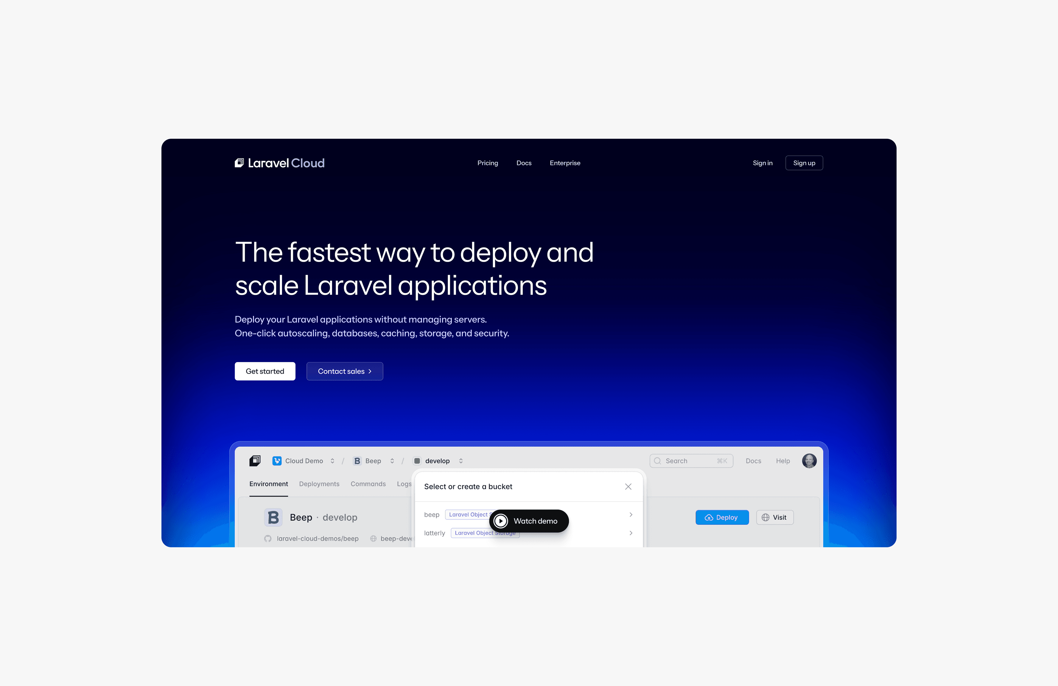 image of a landing page screenshot